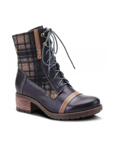 Spring Step Eguine Navy Multi Boot (Women's) les ctes