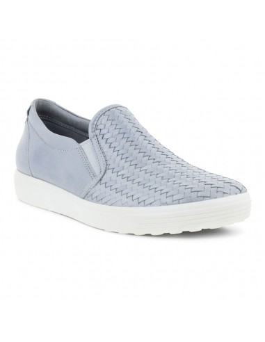 Ecco Soft 7 Woven Slip-On Silver Grey (Women's) Par le système avancé 