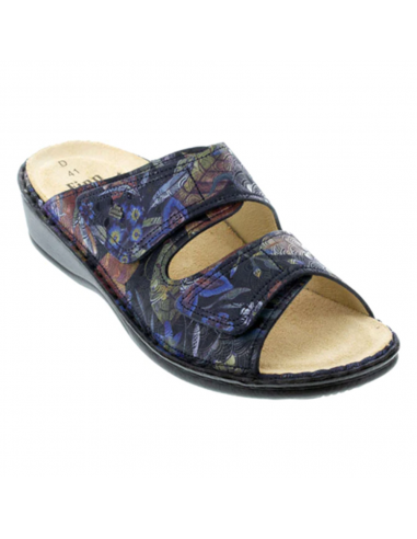 Finn Comfort Jamaica Dark Blue Irpino Slide-On Sandal (Women's) à prix réduit toute l'année