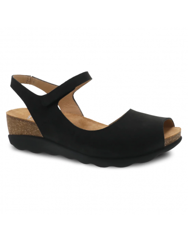 Dansko Marcy Wedge Sandal Black Nubuck (Women's) sur le site 