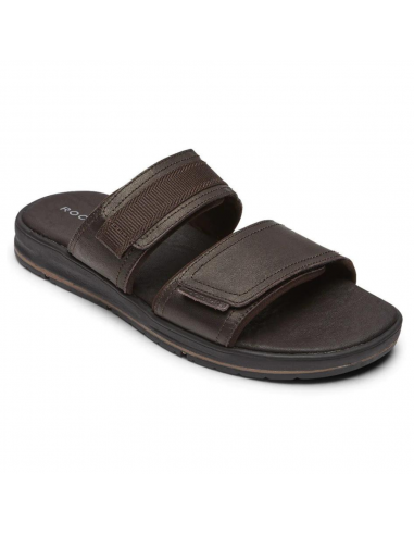 Rockport Lucky Bay Dress Slide Brown Leather Sandal (Men's) Comment ça marche