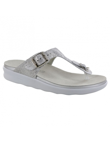 SAS Sanibel T-Strap Sandal Plata Silver (Women's) Economisez 