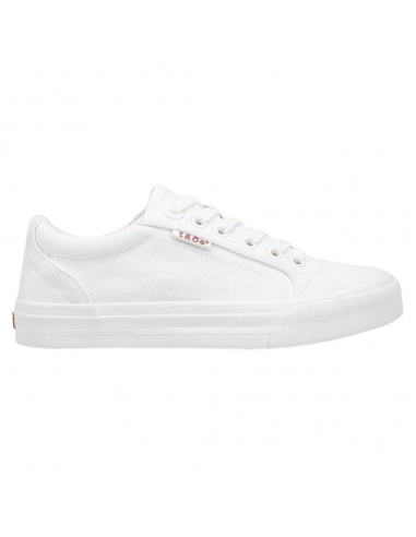 Taos Plim Soul White Canvas Sneaker (Women's) le des métaux précieux