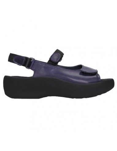 Wolky Jewel Purple Leather Sandal (Women's) Pour