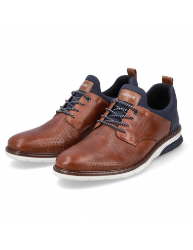 Rieker Dustin 50 Brown/Lake Leather Oxford (Men's) la colonne vertébrale