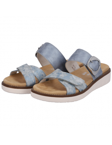 Remonte Jocelyn 48 Blue Leather Sandal (Women's) paiement sécurisé