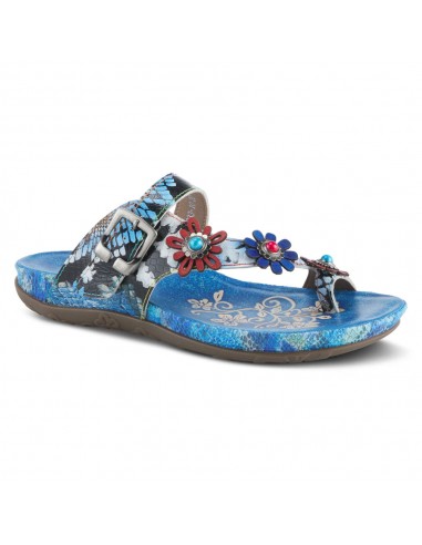 L'Artiste By Spring Step Kindness Sandal Blue Leather (Women's) de France