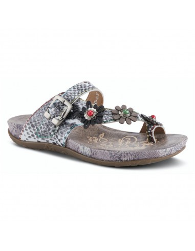 L'Artiste By Spring Step Kindness Sandal Grey Leather (Women's) pas chere