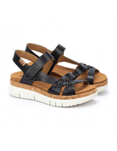 Pikolinos Palma Black Sandals (Women's) Paris Déstockage Promo