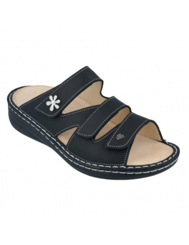 Finn Comfort Grenada Sandal Black Sirio Nubuck (Women's) 2 - 3 jours ouvrés.