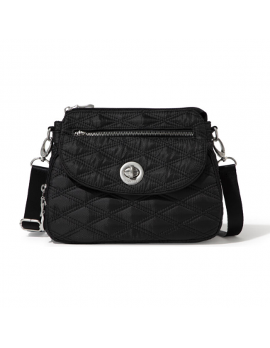 Baggallini Calais Black Quilt Crossbody Bag (Women's) prix pour 