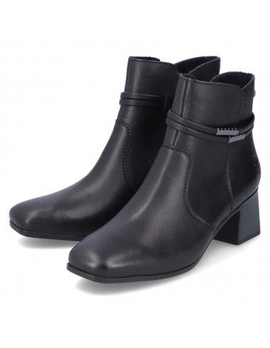 Rieker Susi 73 Black Leather Bootie (Women's) ouvre sa boutique