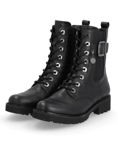 Remonte D8668 Marusha 68 Black Leather Combat Boot (Women's) du meilleur 