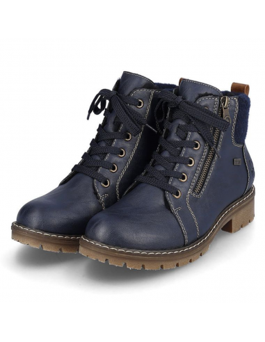 Rieker Sabrina 05 Navy Leather Boots (Women's) pas cheres