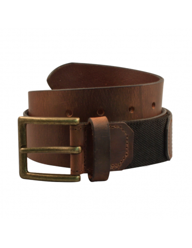 Bison Designs Box Canyon™ Comfort Belt Brown Bronze Buckle 38mm (Men's) en stock