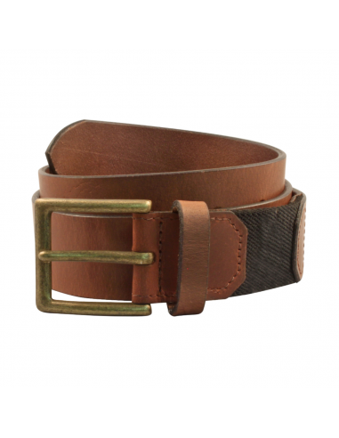 Bison Designs Box Canyon™ Comfort Belt Cognac Gold Buckle 38mm (Men's) en stock