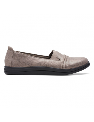 Clarks Breeze Sol Taupe Metal Slip-On (Women's) Vous souhaitez 