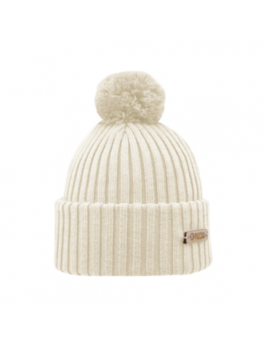 Superyellow Kide Off-White Merino Wool Beanie (Unisex) pour bénéficier 