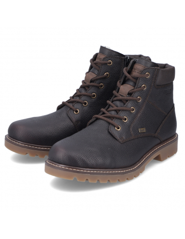 Rieker 38842 Brown Leather Boot (Men's) Dans la société mordern