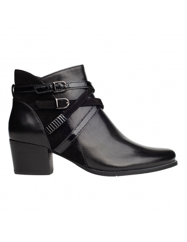 Regarde Le Ciel Isabel 120 Black Leather Bootie (Women's) Faites des économies