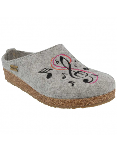 Haflinger Melodie Silver Grey Wool Slipper (Women's) pour bénéficier 