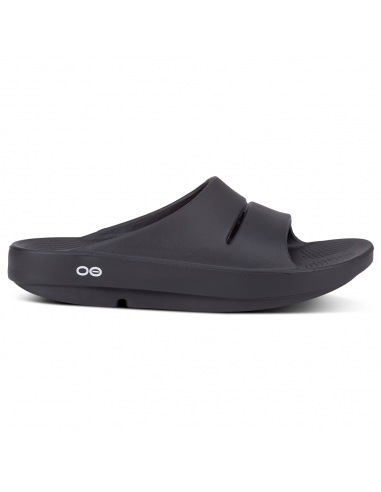 OOFOS OOahh Black Slide (Unisex) d'Europe débarque