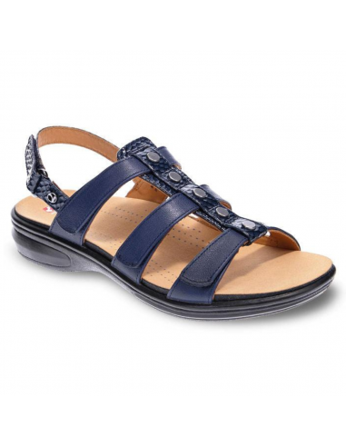 Revere Toledo Navy Snake Sandal (Women's) français