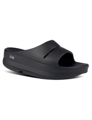 OOFOS OOmega OOahh Black Sandal (Unisex) Découvrez la collection