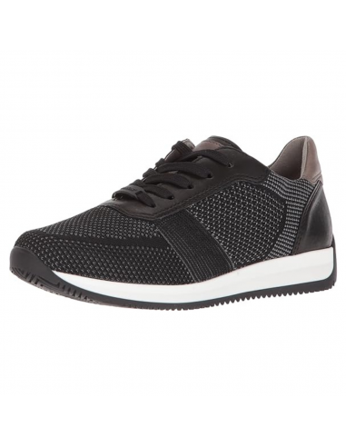 Ara Louie Black Leather Sneaker (Men's) Amélioration de cerveau avec