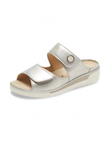 Ara Carmen White Gold Leather Sandal (Women's) Venez acheter