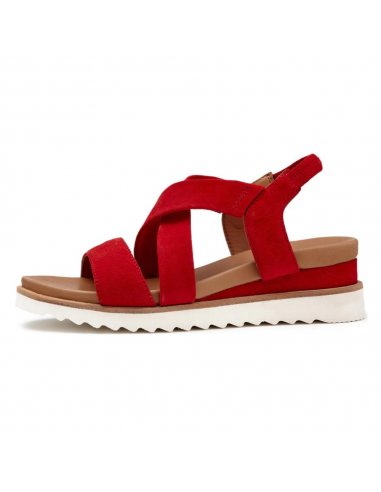 Ara Varina Red Suede Sandal (Women's) Economisez 