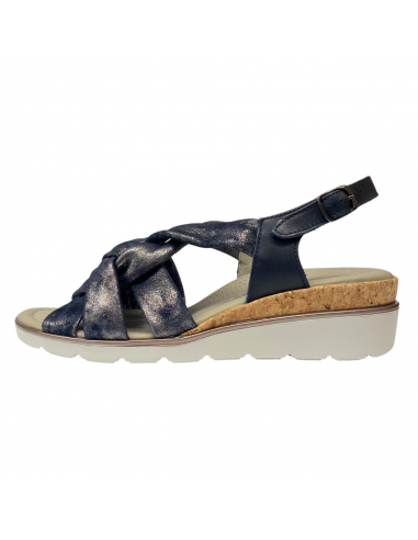 Ara Lavender Navy Leather Sandal (Women's) de votre