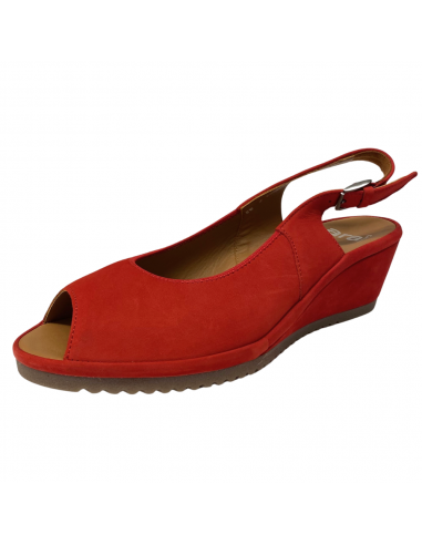 Ara Colleen Red Nubuck Sandal (Women's) des créatures d'habitude