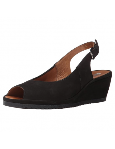 Ara Colleen Black Nubuck Sandal (Women's) paiement sécurisé