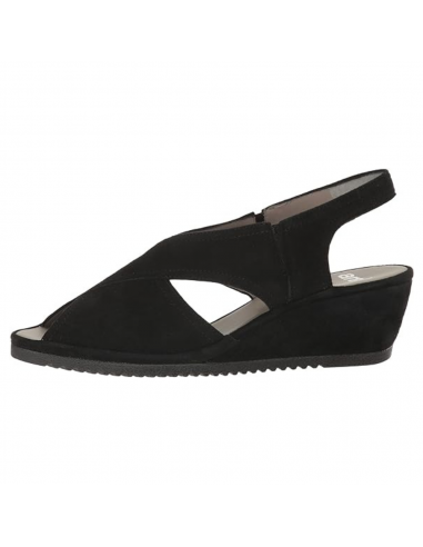 Ara Camila Black Suede Sandal (Women's) france