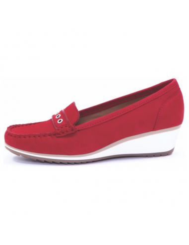 Ara Naomi Red Nubuck Moccasin (Women's) du meilleur 