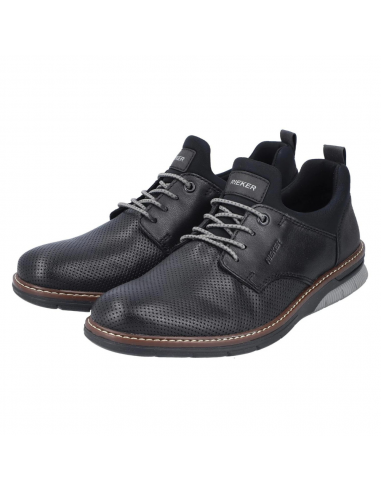 Rieker Dustin 50 Black Leather Oxford (Men's) français