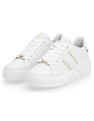 Rieker Carla 06 White Leather Sneaker (Women's) solde