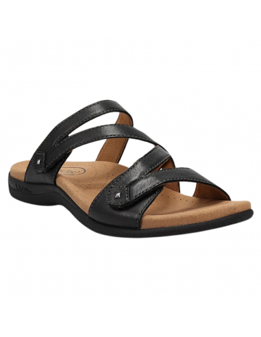 Taos Double U Black Sandal (Women's) brillant des détails fins