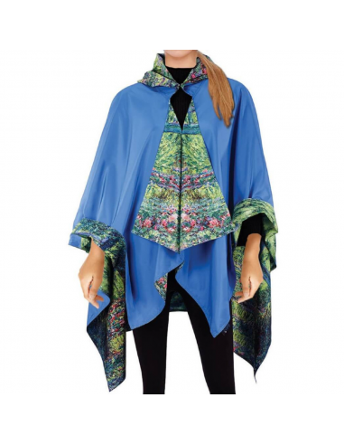 Galleria Enterprises Monet Japanese Bridge Reversible Rain Cape (Women's) livraison gratuite