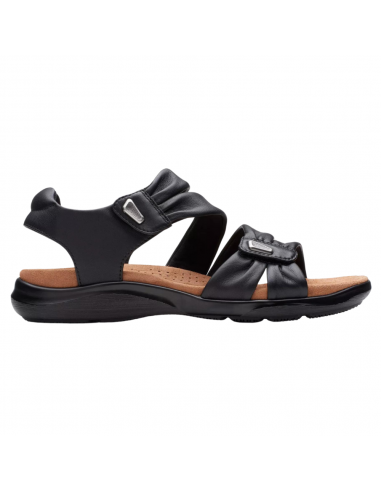 Clarks Kitly Ave Black Leather Sandal (Women's) Les êtres humains sont 