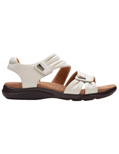 Clarks Kitly Ave Off White Leather Sandal (Women's) de l' environnement