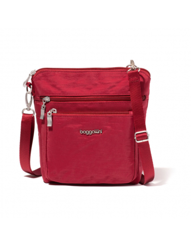 Baggallini Modern Pocket Ruby Red Crossbody Bag (Women's) france