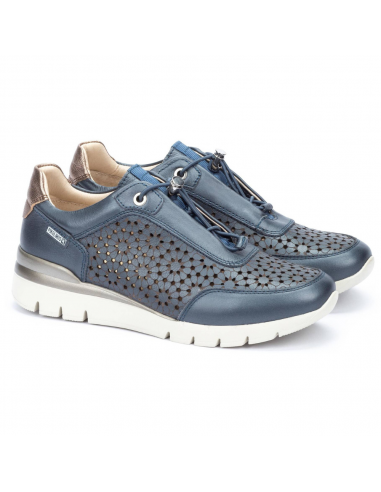 Pikolinos Cantabria Blue Leather Sneaker (Women's) pas cheres