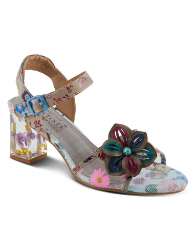 L'Artiste by Spring Step Breakaway Grey Multi Leather Sandal (Women's) 50% de réduction en Octobre 2024