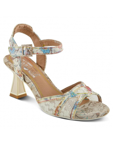 L'Artiste by Spring Step Chatel Beige Multi Leather Sandal (Women's) de technologie