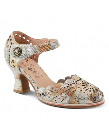 L’Artiste By Spring Step Luxe Beige Multi Leather Sandal (Women's) Venez découvrir notre 