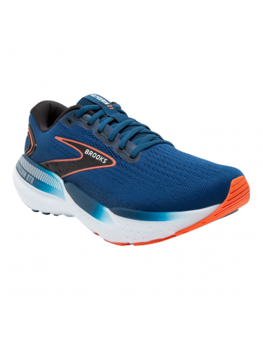 Brooks Glycerin GTS 21 Blue Opal/Black/Nasturtium Running Shoe (Men's) hantent personnes