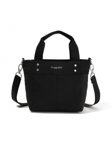 Baggallini Mini Carryall Black Tote Bag (Women's) paiement sécurisé