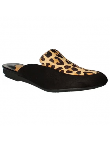 J. Renee Haziza Black/Brown Leopard Mules (Women's) acheter en ligne